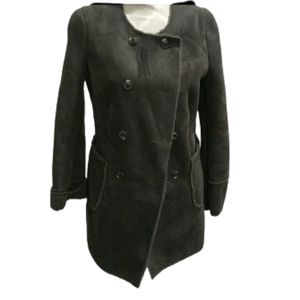 Liebesikind faux suede feel grey coat